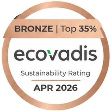 Medalla de Bronce EcoVadis, Sustainability Rating, abril 2026